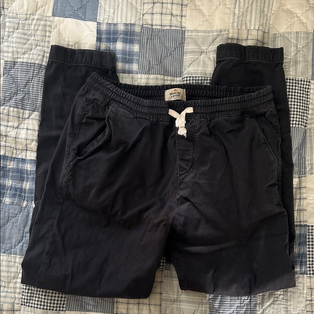 Marine Layer navy blue joggers